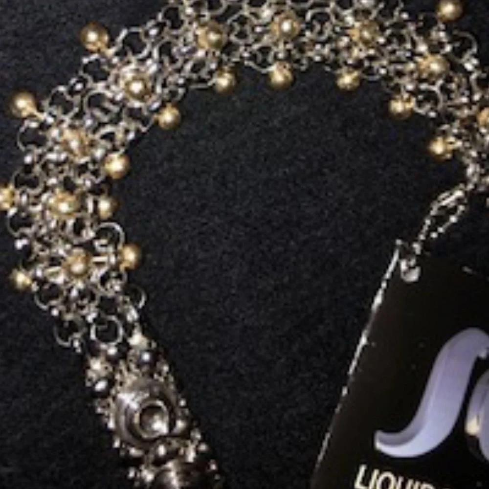 *HOST PICK* Sergio Gutierrez Chrome & Gold Finish Bracelet *NEW* - Picture 4 of 7